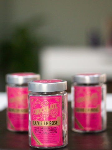 La Vie En Rose - Gluten-Free, Soy-Free with Collagen - 100g - NEW! - Co Chocolat - Finally, Truly Healthy Chocolates
